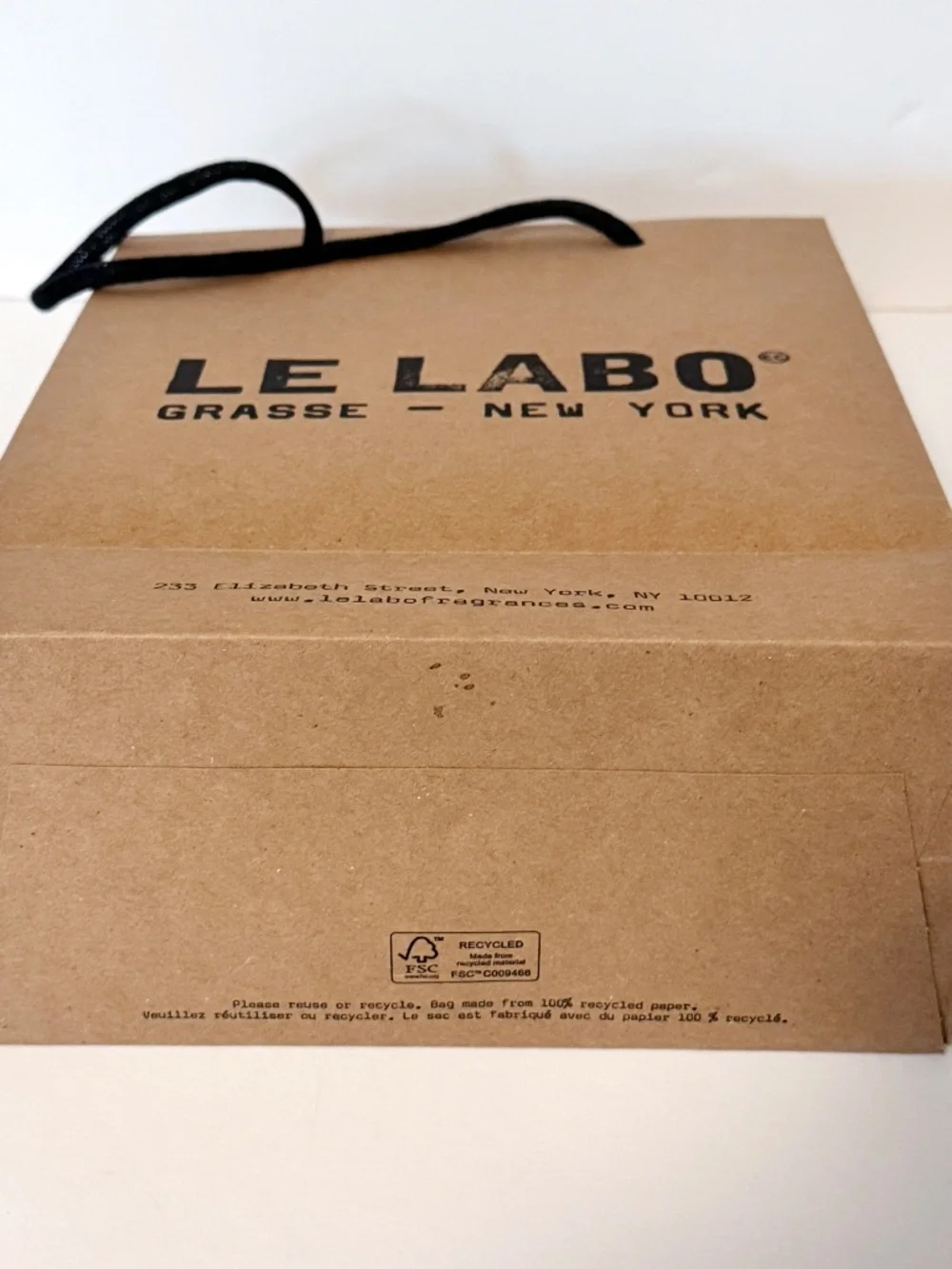 Le Labo Grasse New York Brown Shopping Gift Bag